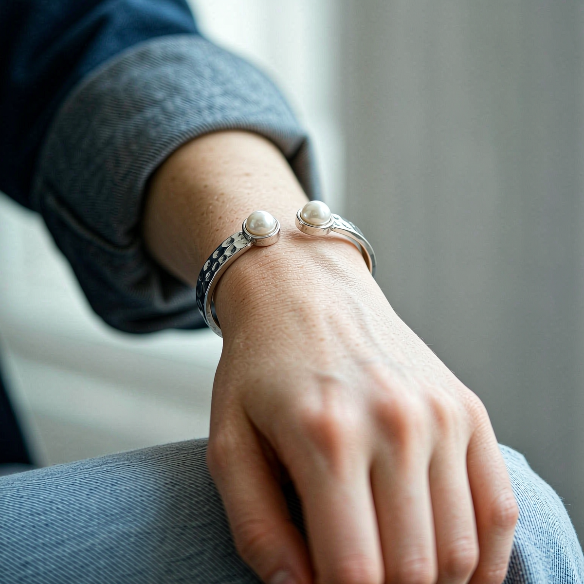 Selene Hammered Cuff