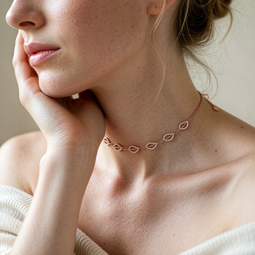 Petal Pavé Choker